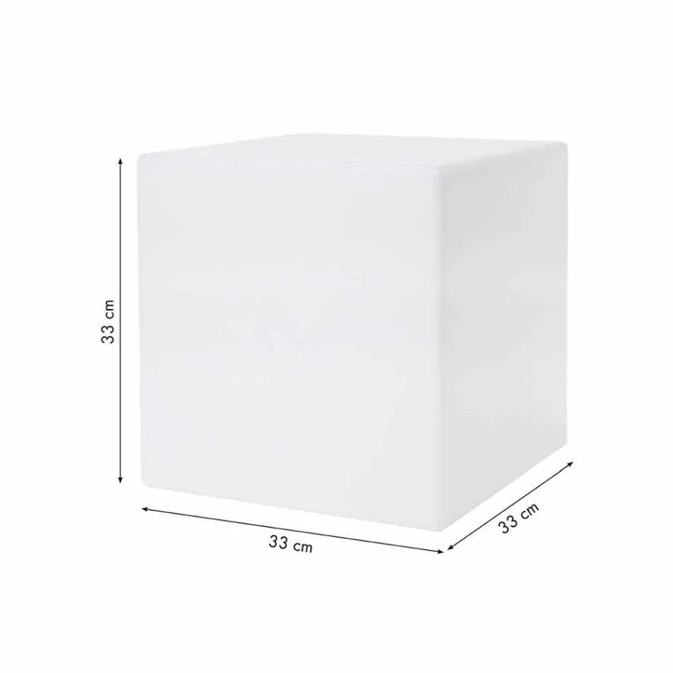 Heldere vierkante moderne design gekleurde kunststof salontafel - Dadostar Viadurini