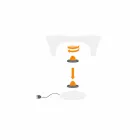 RGB-lichtgevende salontafel voor buiten- of binnenontwerp in kunststof - Lily by Myyour Viadurini