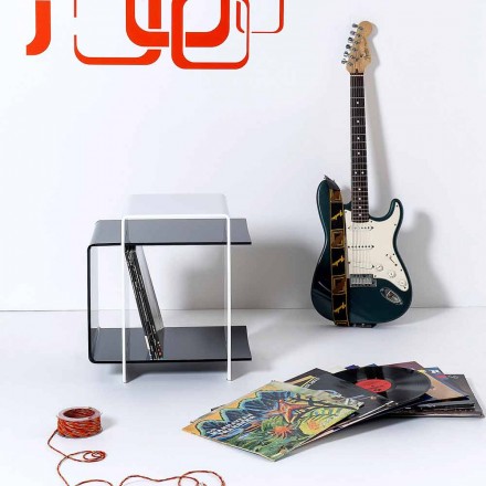 Moderne tafel met 3 planken zwart en wit Gosto made in Italy Viadurini