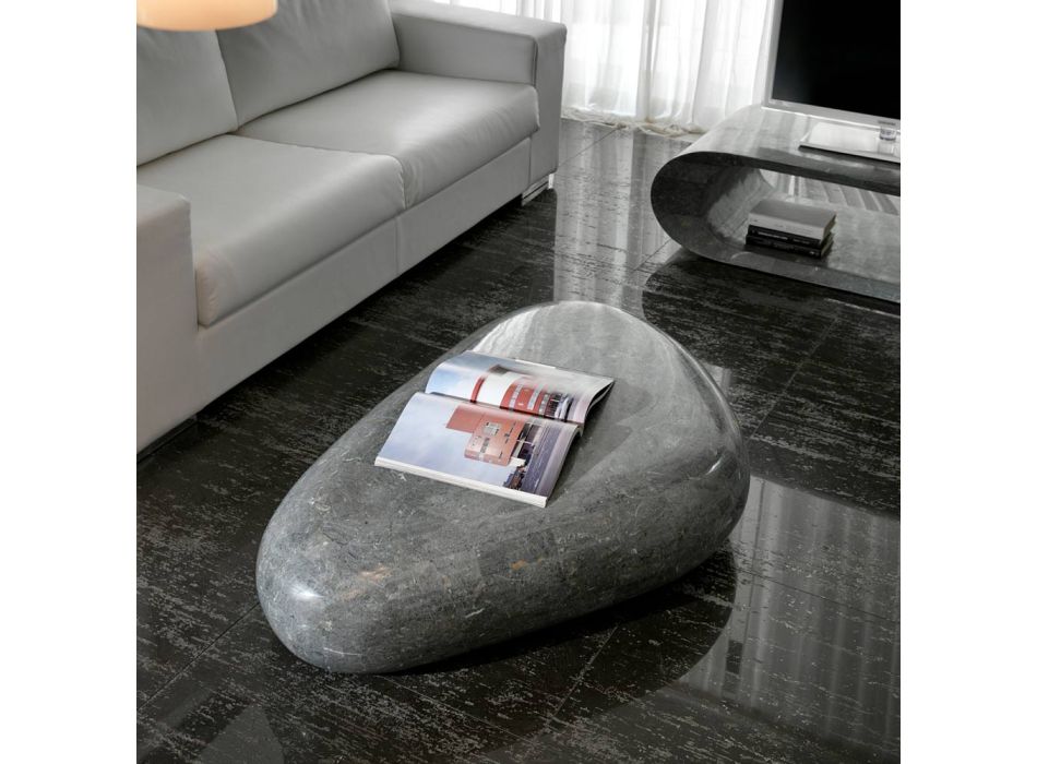 Moderne salontafel in gevormde fossiele steen - Beth Viadurini