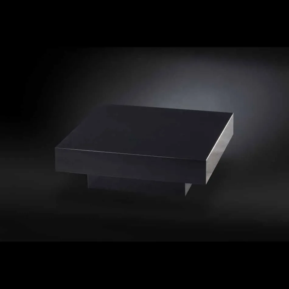 Hedendaagse houten tafel bedekt met methacrylaat Loft Cadeau Viadurini