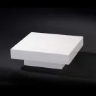 Hedendaagse houten tafel bedekt met methacrylaat Loft Cadeau Viadurini