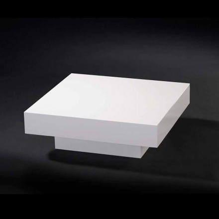 Hedendaagse houten tafel bedekt met methacrylaat Loft Cadeau Viadurini