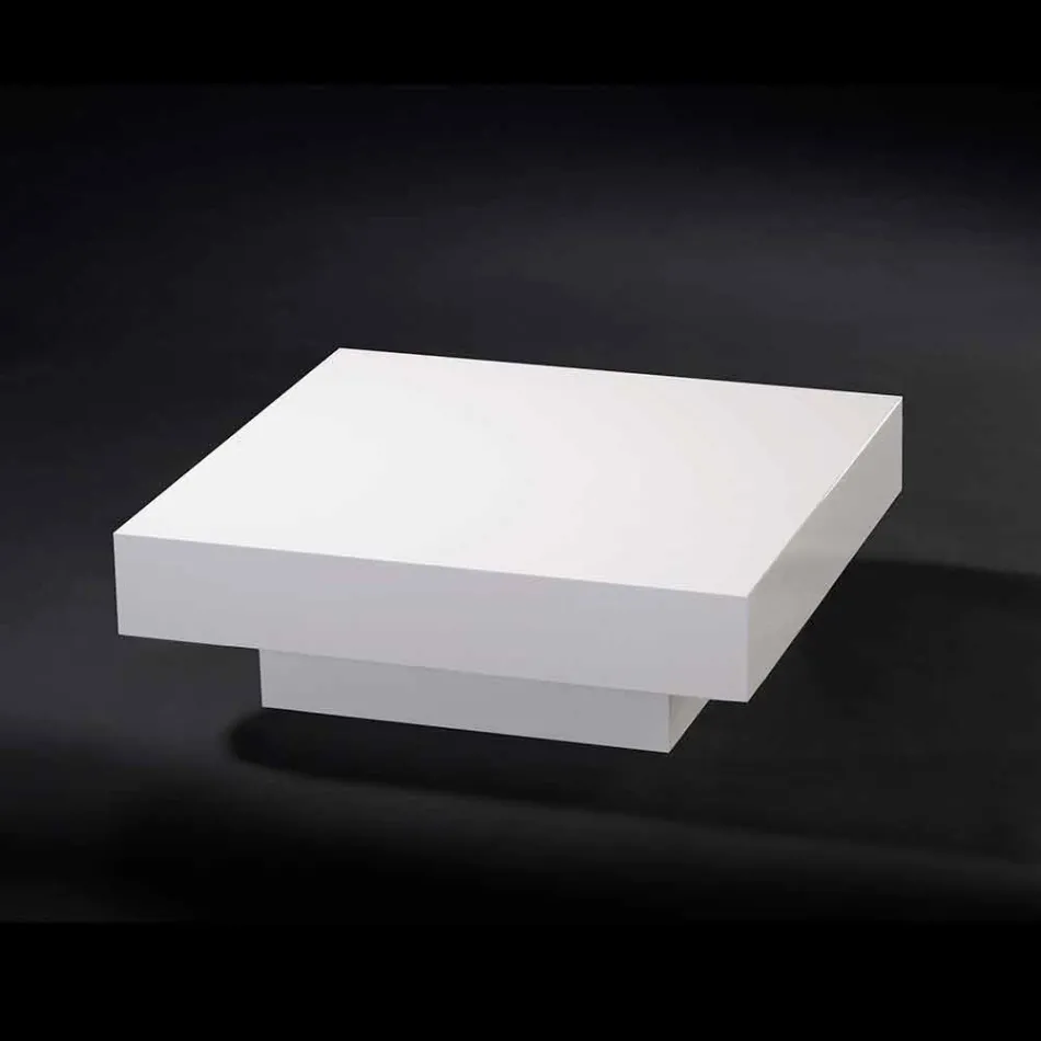 Hedendaagse houten tafel bedekt met methacrylaat Loft Cadeau Viadurini