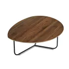 Relia - Moderne salontafel van MDF en gelakt metaal in diverse afwerkingen Viadurini