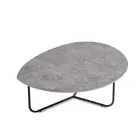 Relia - Moderne salontafel van MDF en gelakt metaal in diverse afwerkingen Viadurini