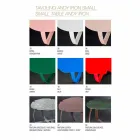 Moderne metalen tafel laser gesneden bloemvorm Andy Viadurini