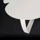 Moderne metalen tafel laser gesneden bloemvorm Andy Viadurini