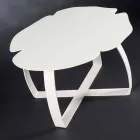 Moderne metalen tafel laser gesneden bloemvorm Andy Viadurini