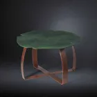 Moderne metalen tafel laser gesneden bloemvorm Andy Viadurini