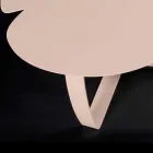 Moderne metalen tafel laser gesneden bloemvorm Andy Viadurini