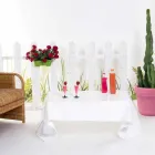 Moderne tafel gedrapeerd in het wit plexiglas Azië, made in Italy Viadurini