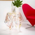 Moderne veelkleurige plexiglas salontafel gemaakt in Italië, Otto