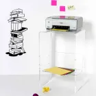 Moderne tafel Plexiglas L50 x H76 x D40 cm Aza, made in Italy Viadurini