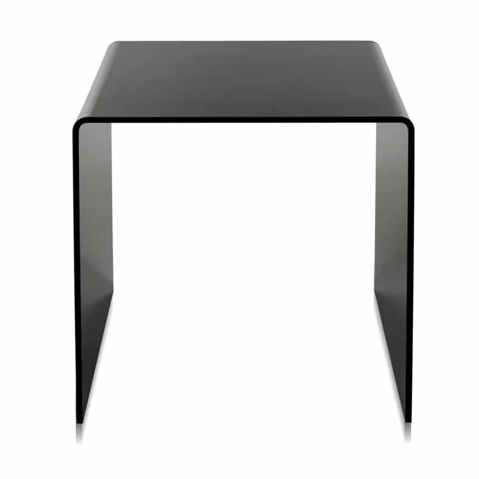 modern ontwerp Zwart Tafel 50x50cm Big Terry, made in Italy Viadurini