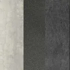 Ovale salontafel van metaal in de woonkamer en tweekleurig keramisch blad - Comacchio Viadurini