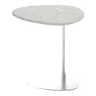 Salontafel voor woonkamer in metaal en Marquinia-marmer, luxe design - Yassine Viadurini