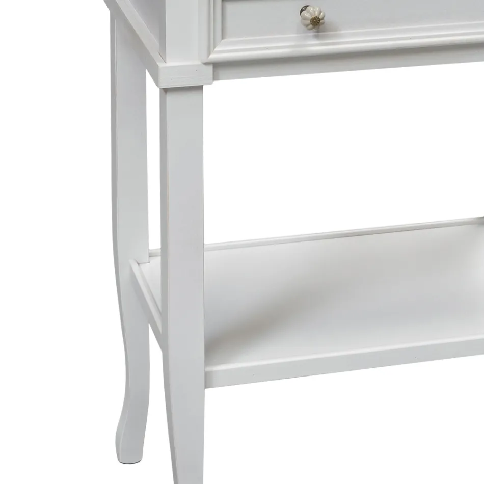 Telefoontafel met 3 laden en plank Made in Italy - Culsu Viadurini