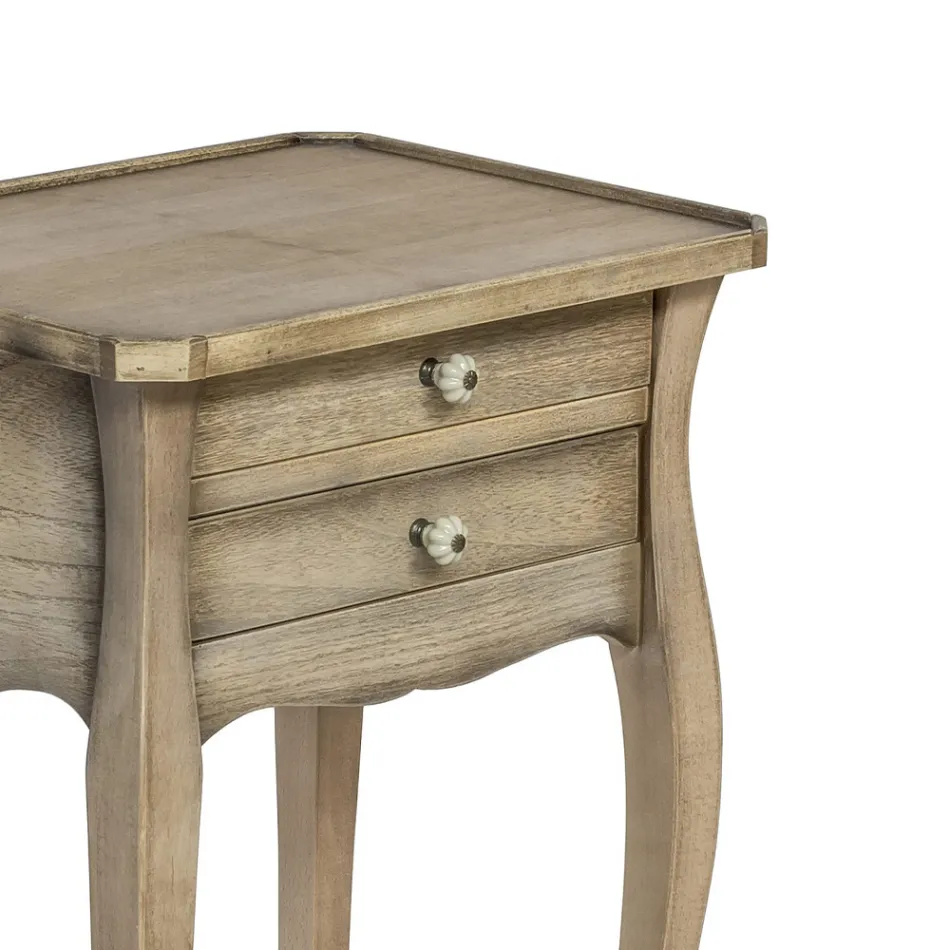 Telefoontafel van beukenhout in verschillende afwerkingen Made in Italy - Charun Viadurini