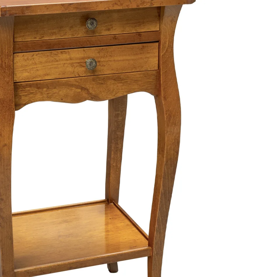 Telefoontafel van beukenhout in verschillende afwerkingen Made in Italy - Charun Viadurini