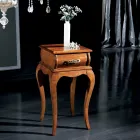 Klassieke stijl telefoonstandaard in hout gemaakt in Italië - Hastings Viadurini