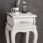 Klassieke stijl telefoonstandaard in hout gemaakt in Italië - Hastings Viadurini