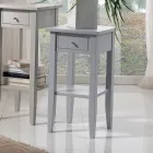 Vierkante salontafel met vierkante plank in verschillende hoogtes Made in Italy - Apus Viadurini