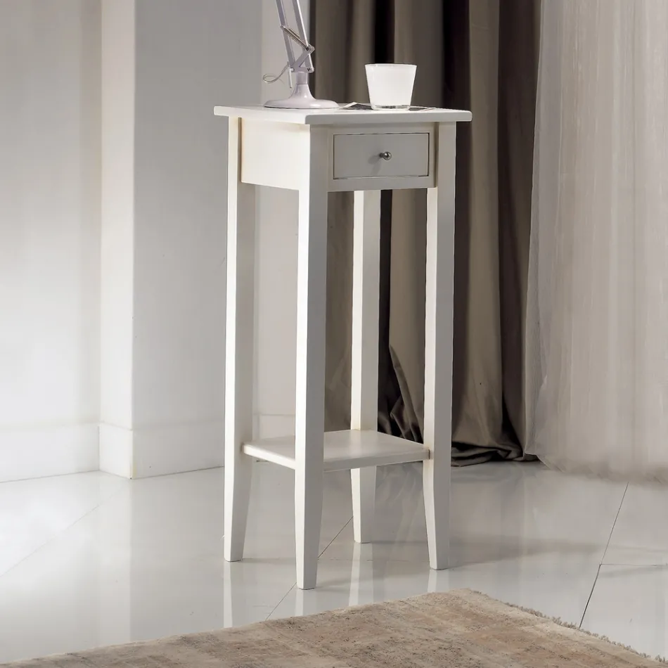 Vierkante salontafel met vierkante plank in verschillende hoogtes Made in Italy - Apus Viadurini