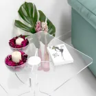 Design vierkante salontafel, in transparante PMMA Laives Viadurini