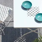 Vierkante opklapbare buitentafel in gegalvaniseerd staal Made in Italy - Selvaggia Viadurini