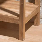 Salontafel van massief teakhout met 1 lade - Acryl Viadurini