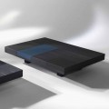Moderne rechthoekige tafel met ingebouwde verwijderbare trays Iris