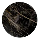 Ronde salontafel met stalen onderstel en steengoed blad Made in Italy - Alisea Viadurini