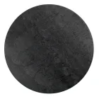 Ronde salontafel met stalen onderstel en steengoed blad Made in Italy - Alisea Viadurini