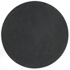 Ronde salontafel met stalen onderstel en glazen blad Made in Italy - Alisea Viadurini