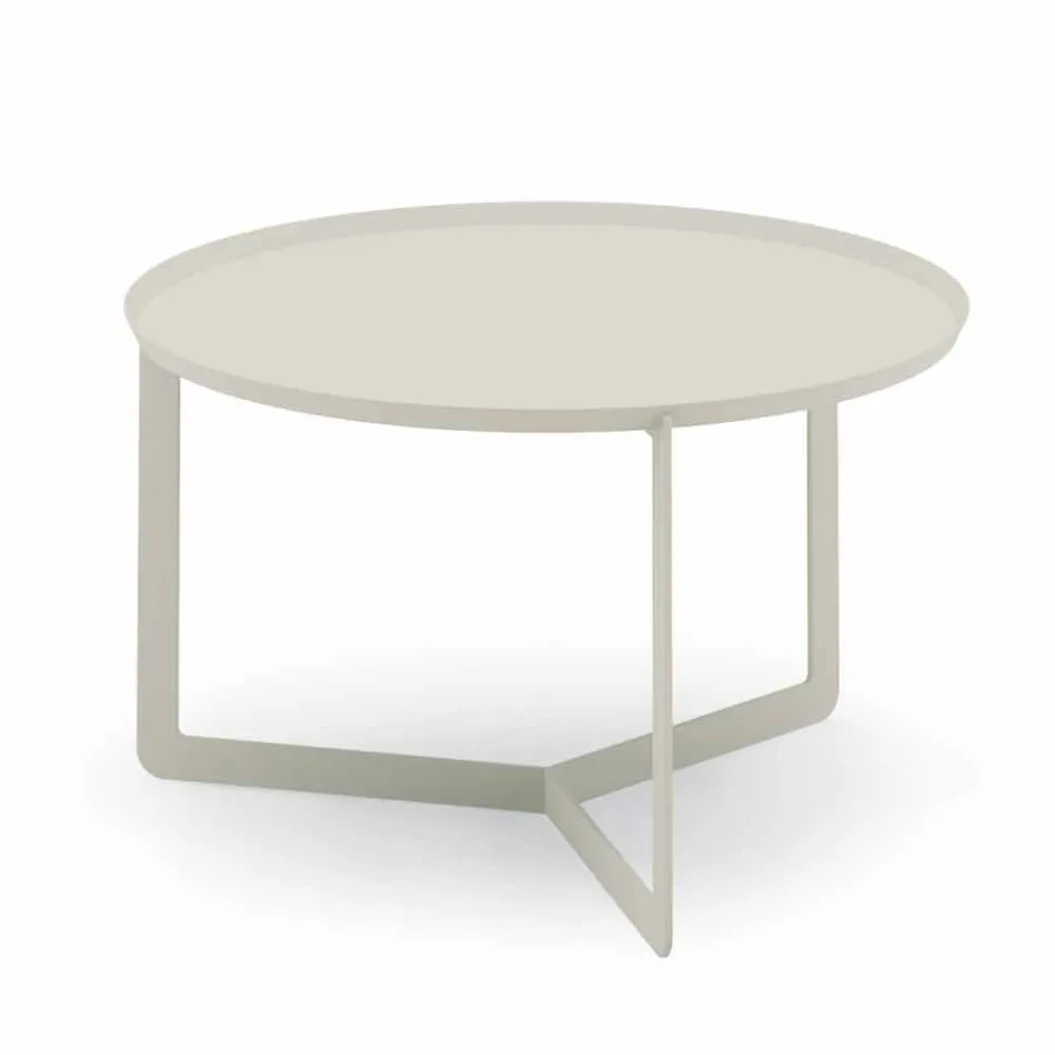 Ronde salontafel voor buiten in hennep- of moddermetaal - Stephane Viadurini