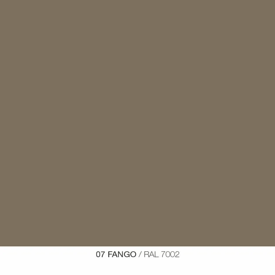 Ronde salontafel voor buitenwoonkamer in grafiet of moddermetaal - Stephane Viadurini