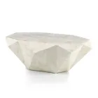 Binnenvormige salontafel in fossiele steen, verschillende afwerkingen - hoofdtelefoon Viadurini