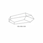 Gevormde salontafel in Extralight of gerookt glas Made in Italy - Neok Viadurini