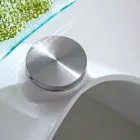 Salontafel met glazen blad met zeefdruk gemaakt in Italië - Campari Viadurini