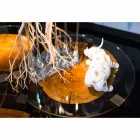 Salontafel in hout en staal met metalen poten Made in Italy - Damascus Viadurini