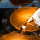 Salontafel in hout en staal met metalen poten Made in Italy - Damascus Viadurini