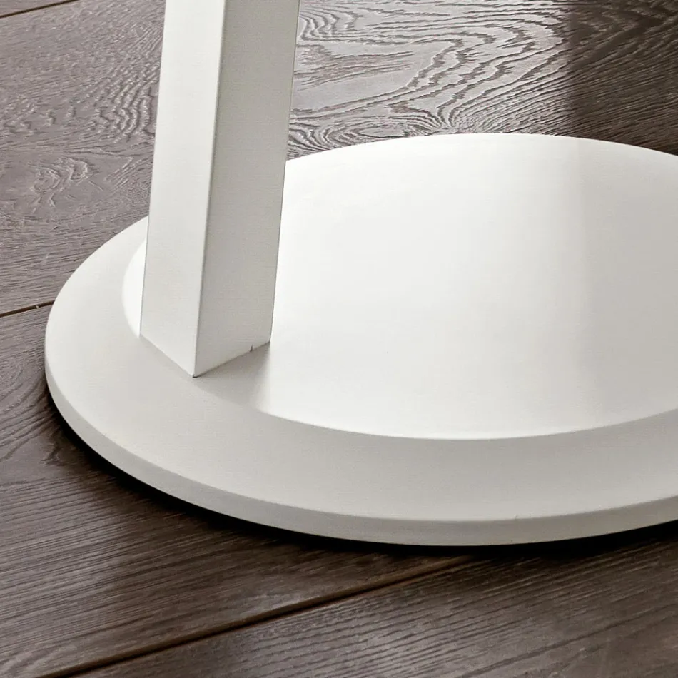 Gelakte MDF salontafel met massief houten frame Made in Italy - Tobiko Viadurini