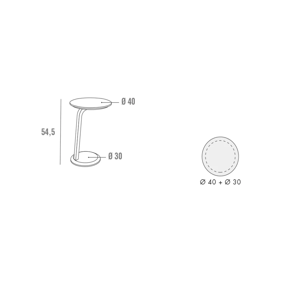 Gelakte MDF salontafel met massief houten frame Made in Italy - Tobiko Viadurini