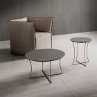 Salontafel in geverfd metaal met HPL-blad Made in Italy - Numbo Viadurini