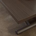 Transformeerbare salontafel in metaal en hout Made in Italy - Veneris Viadurini