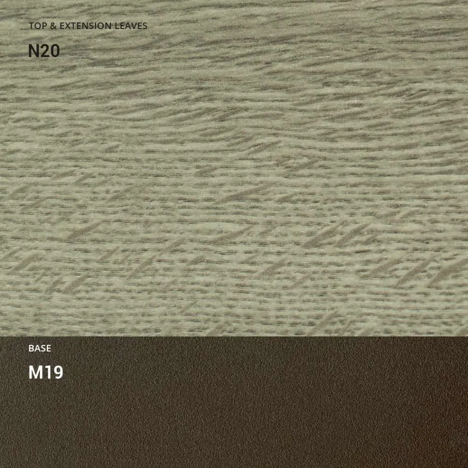 Transformeerbare salontafel in metaal en hout Made in Italy - Veneris Viadurini