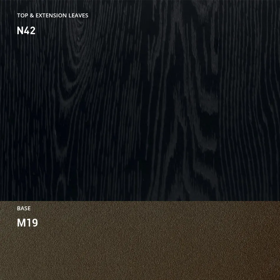 Transformeerbare salontafel in metaal en hout Made in Italy - Veneris Viadurini