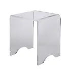 Salontafel Kruk Kristal Transparant Acryl Minimal Italiaans - Plarco Viadurini