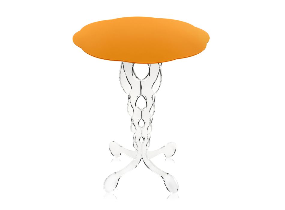 Oranje Ronde Tafel 50 cm Janis modern design, made in Italy Viadurini